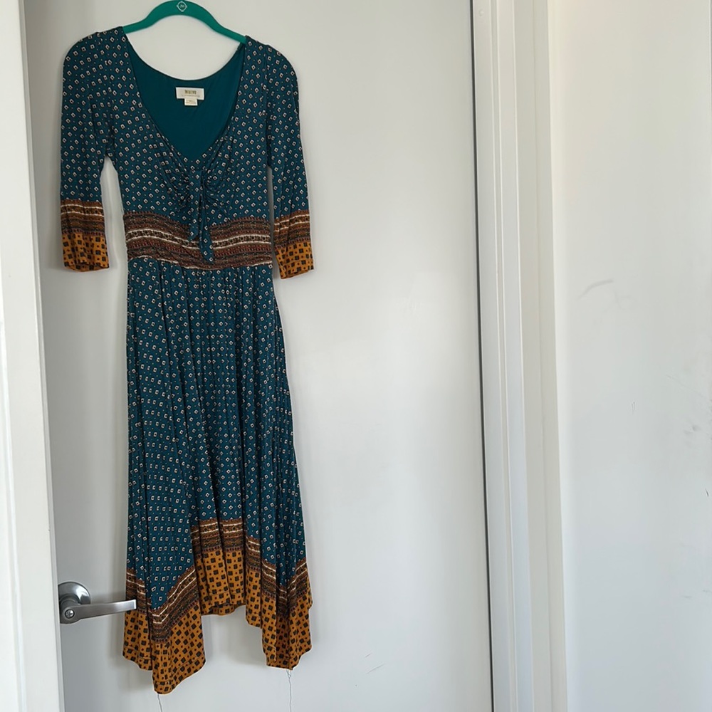 Anthropologie Multi Colored Mid Length Dress